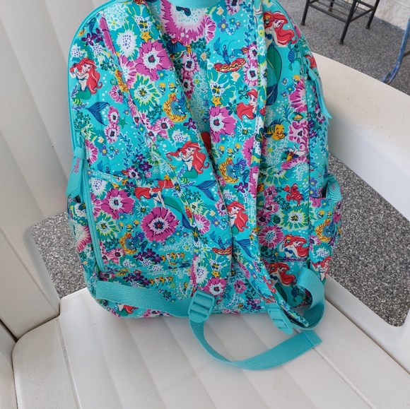 Vera Bradley Disney Little Mermaid Campus Backpack NWOT - Picture 3 of 7